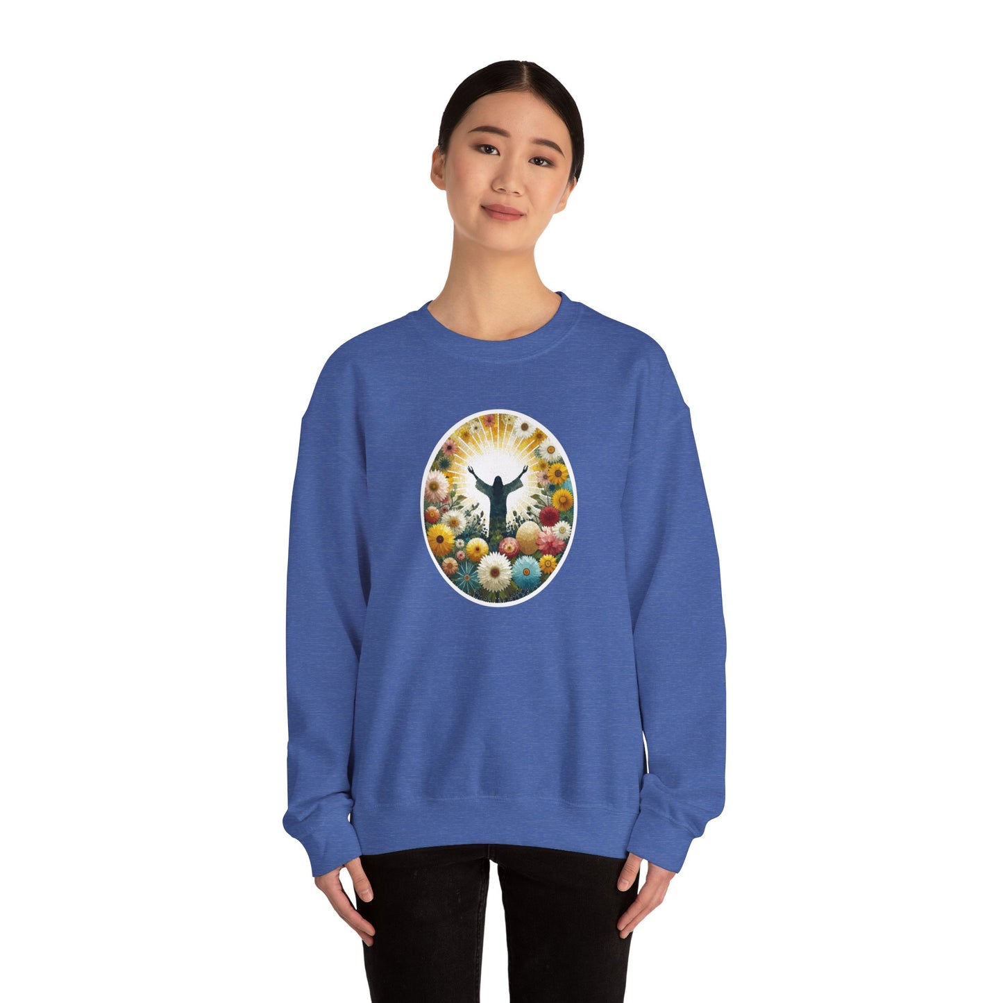 Christian Easter Sweatshirt - Glorious Jesus Triumphing Over Death