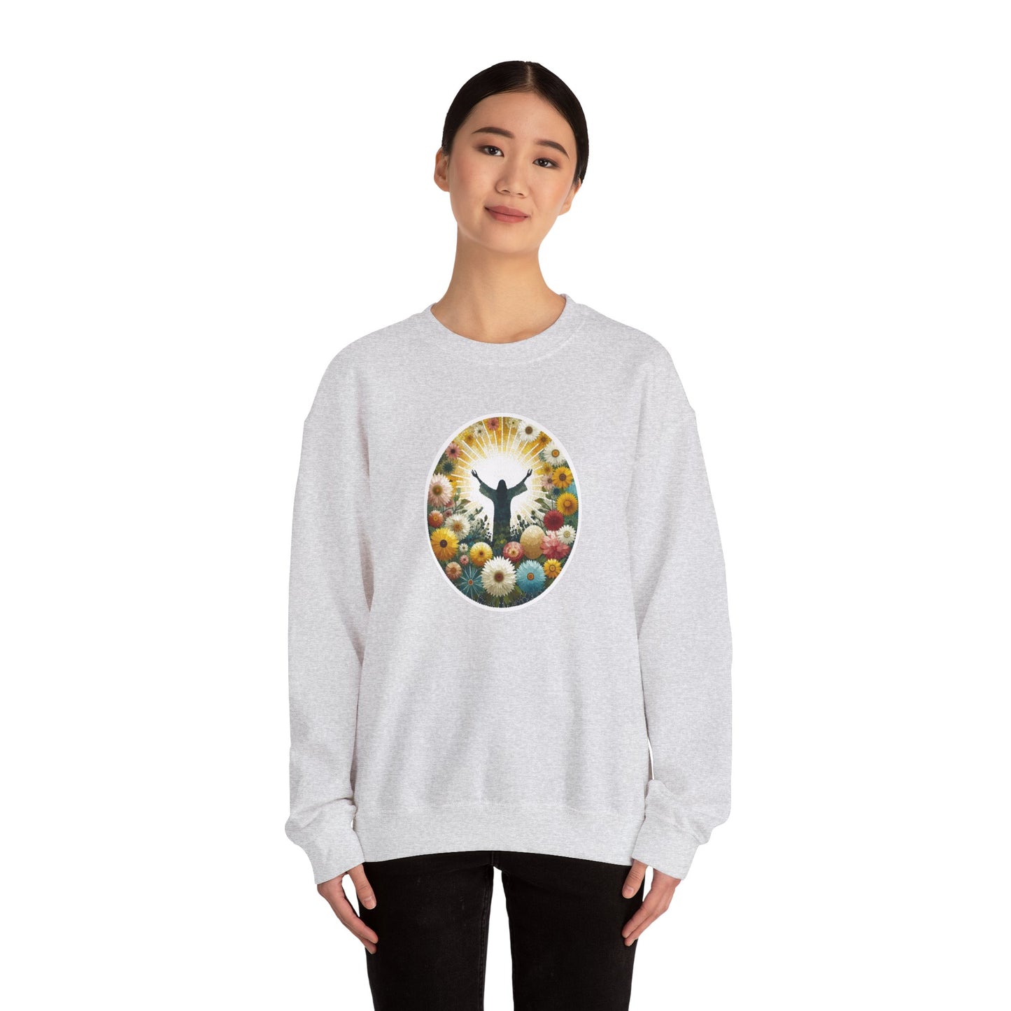 Christian Easter Sweatshirt - Glorious Jesus Triumphing Over Death