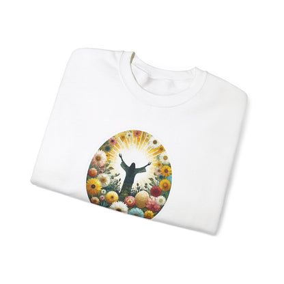 Christian Easter Sweatshirt - Glorious Jesus Triumphing Over Death