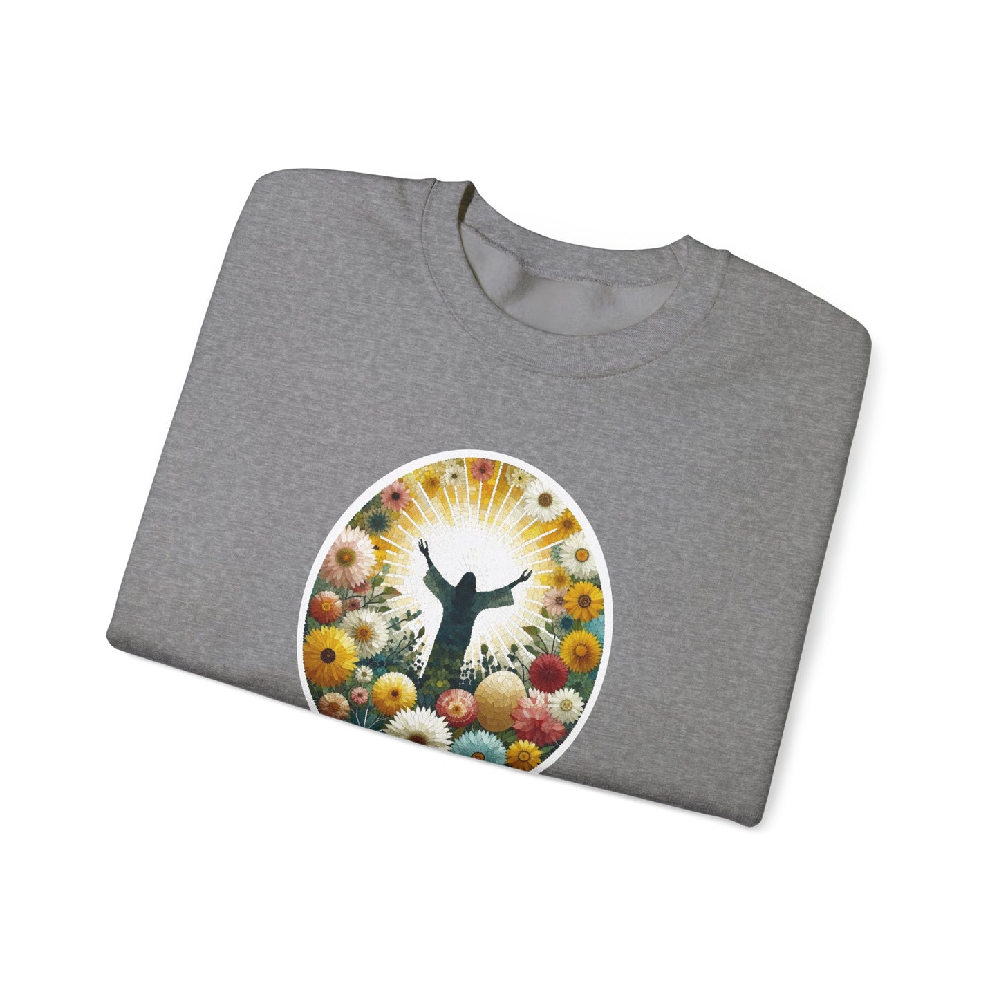 Christian Easter Sweatshirt - Glorious Jesus Triumphing Over Death