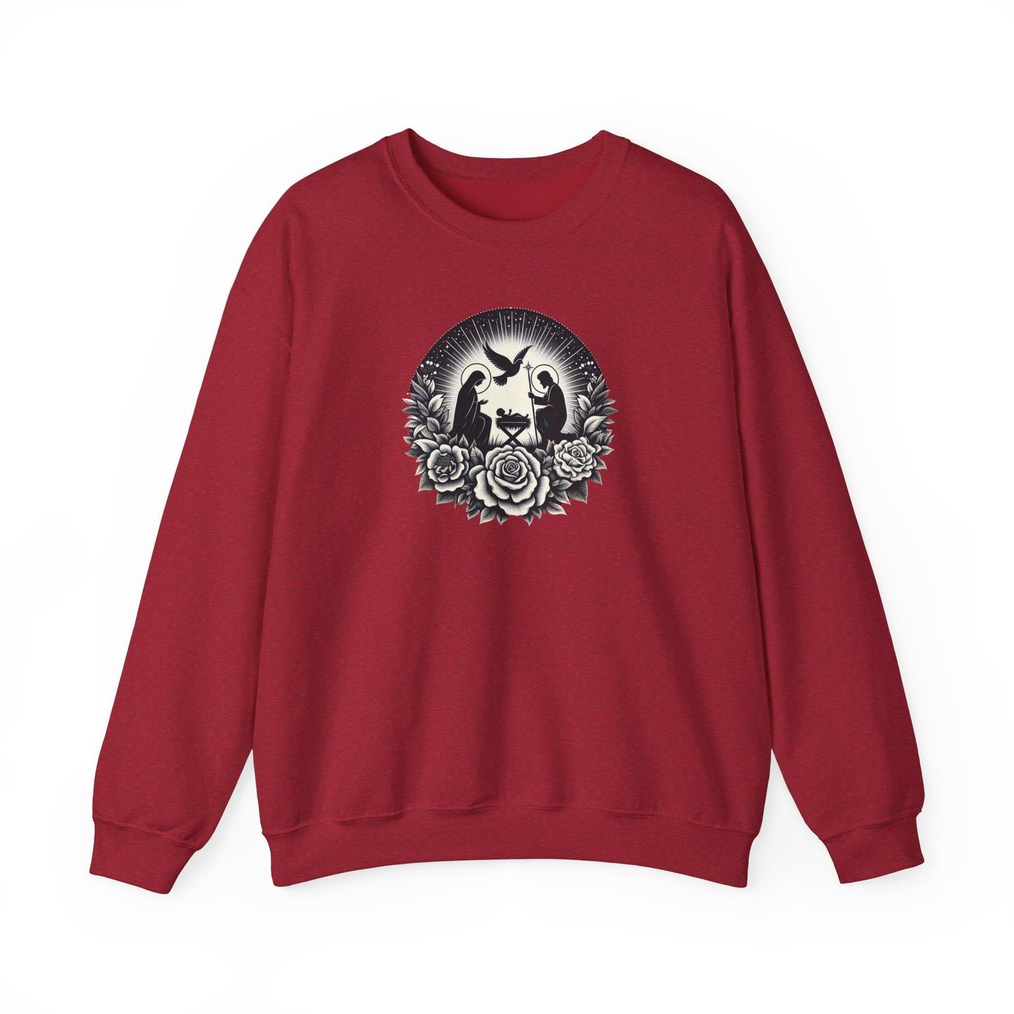 Floral Nativity Unisex Sweatshirt