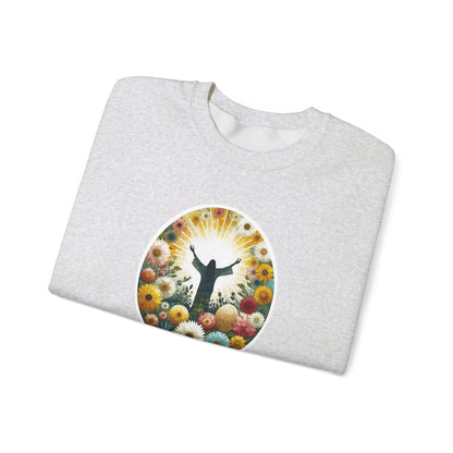 Christian Easter Sweatshirt - Glorious Jesus Triumphing Over Death