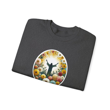 Christian Easter Sweatshirt - Glorious Jesus Triumphing Over Death