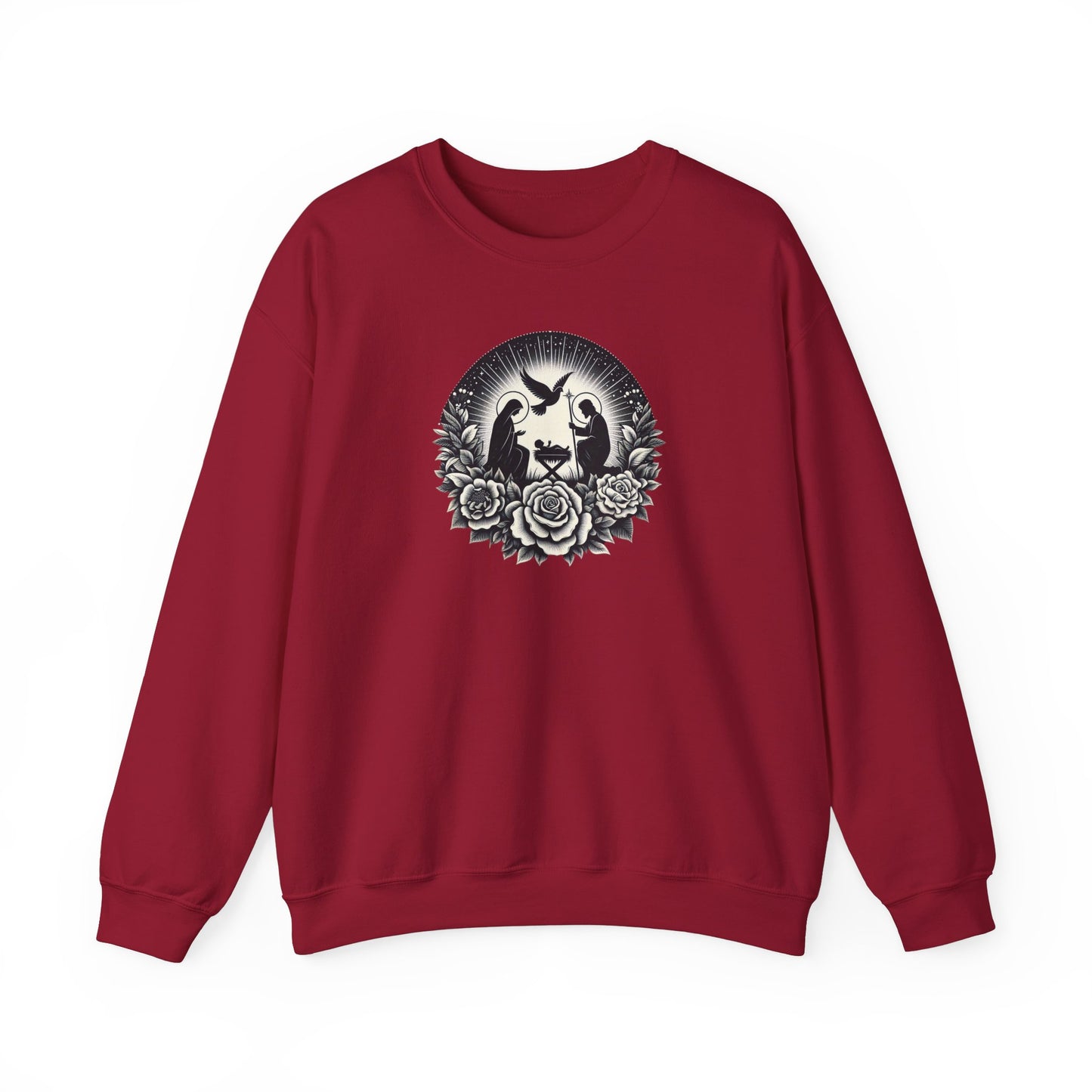 Floral Nativity Unisex Sweatshirt