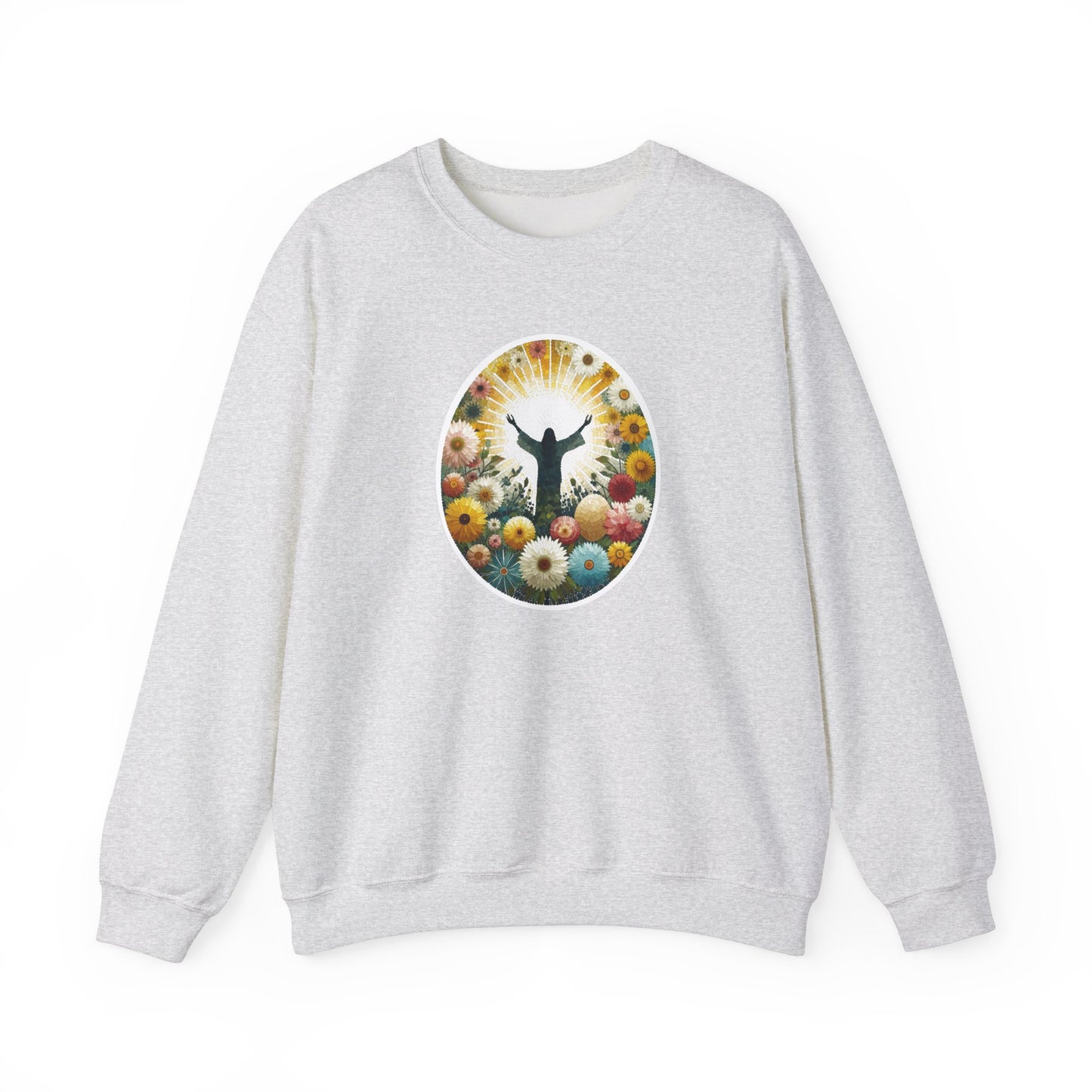 Christian Easter Sweatshirt - Glorious Jesus Triumphing Over Death