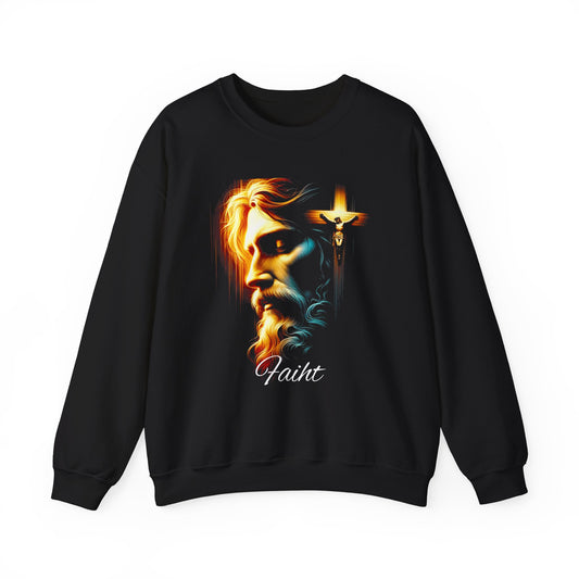 Faith Inspired Unisex Crewneck Sweatshirt - Black