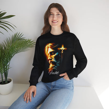 Faith Inspired Unisex Crewneck Sweatshirt - Black