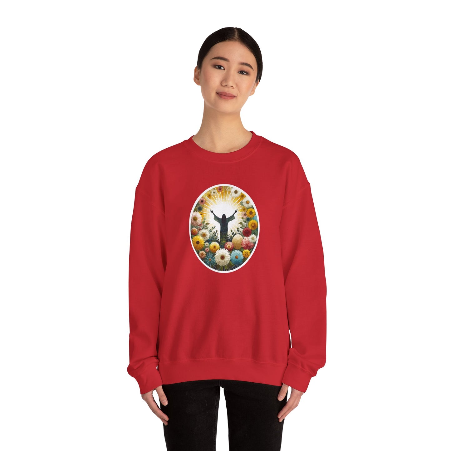 Christian Easter Sweatshirt - Glorious Jesus Triumphing Over Death