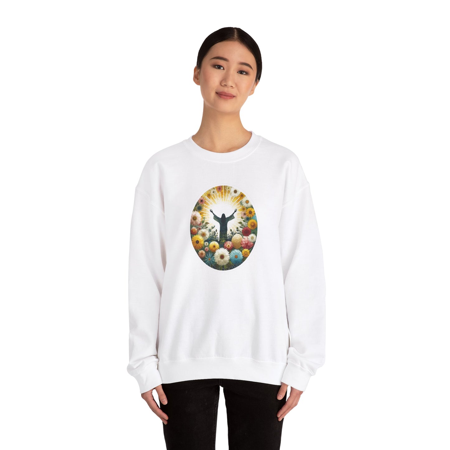 Christian Easter Sweatshirt - Glorious Jesus Triumphing Over Death