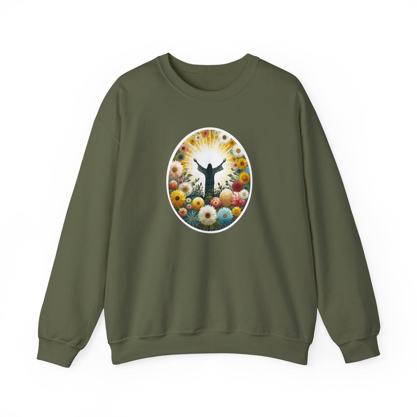 Christian Easter Sweatshirt - Glorious Jesus Triumphing Over Death