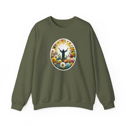 Christian Easter Sweatshirt - Glorious Jesus Triumphing Over Death